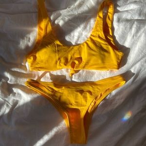 SHEIN yellow bikini set